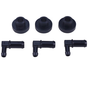 JEENDA replacement kit includes 3 stems and 3 bushings for quick repairs.