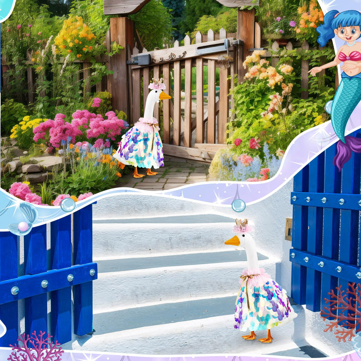 Jeere blue princess goose outfit packaging ready to gift.