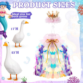 Jeere blue princess crown for porch goose enhances yard display charm.