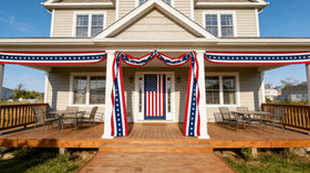 JEGERMIG 250 stars design creates festive impact on fences.