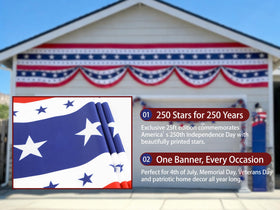 JEGERMIG red white blue banner ideal for doors and porches.