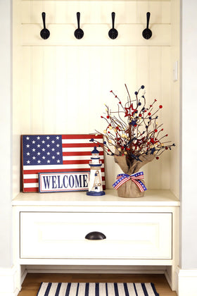 JEGERMIG handmade independence day decoration provides stable, durable table decor.