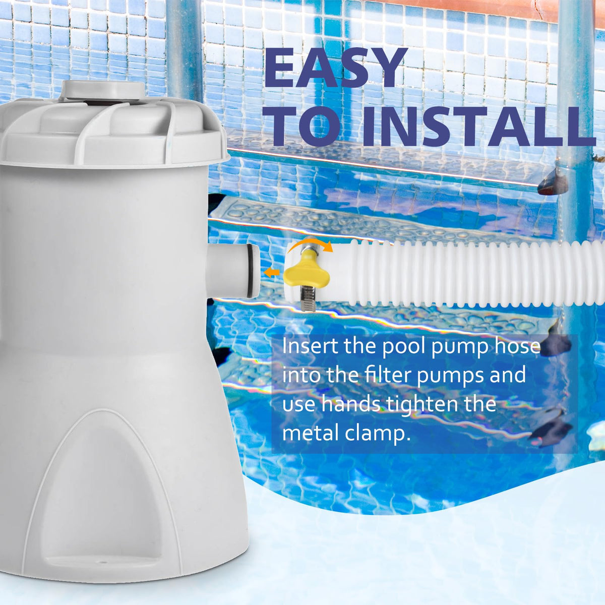 JEKIVEY hose slipping onto fittings for quick, secure installation.