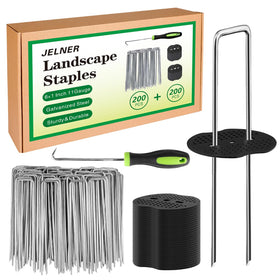JELNER garden stakes 6-inch 11ga for strong lawn edging projects.