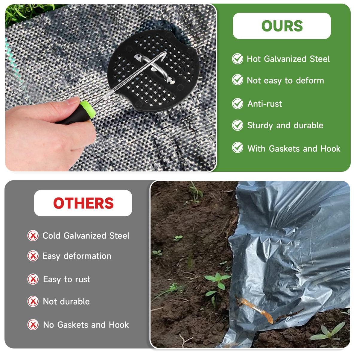 JELNER garden stakes packed in sturdy carton to prevent transport damage.
