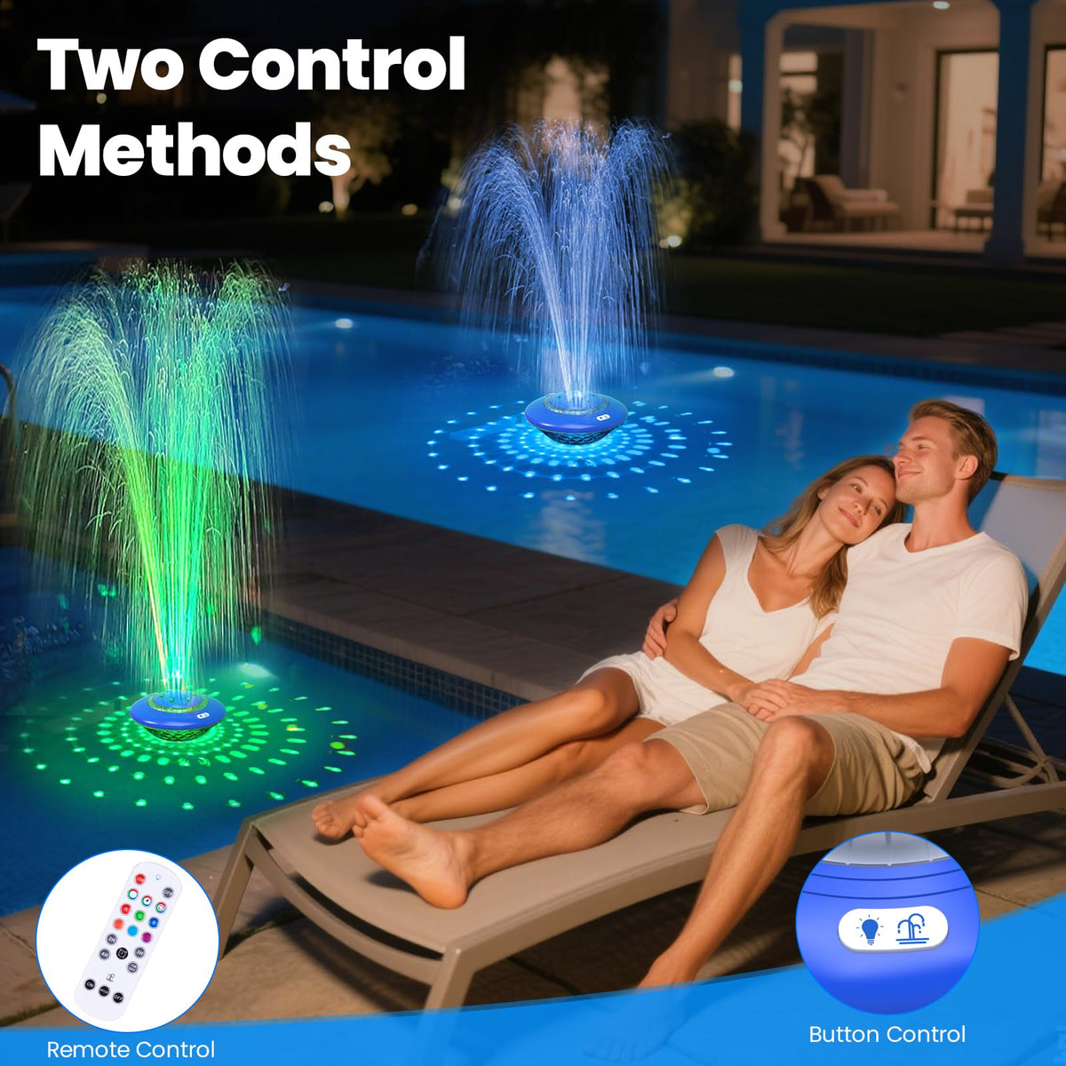 JEMULICE quiet fountain motor for peaceful poolside conversations.
