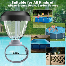 JEMULICE energy-saving LED pool light reduces power use while brightening the area.