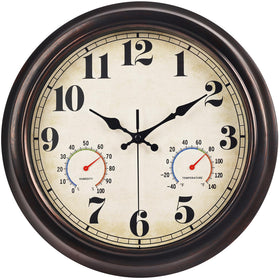 JENLYSTIME clock front view with large bold numerals for easy visibility