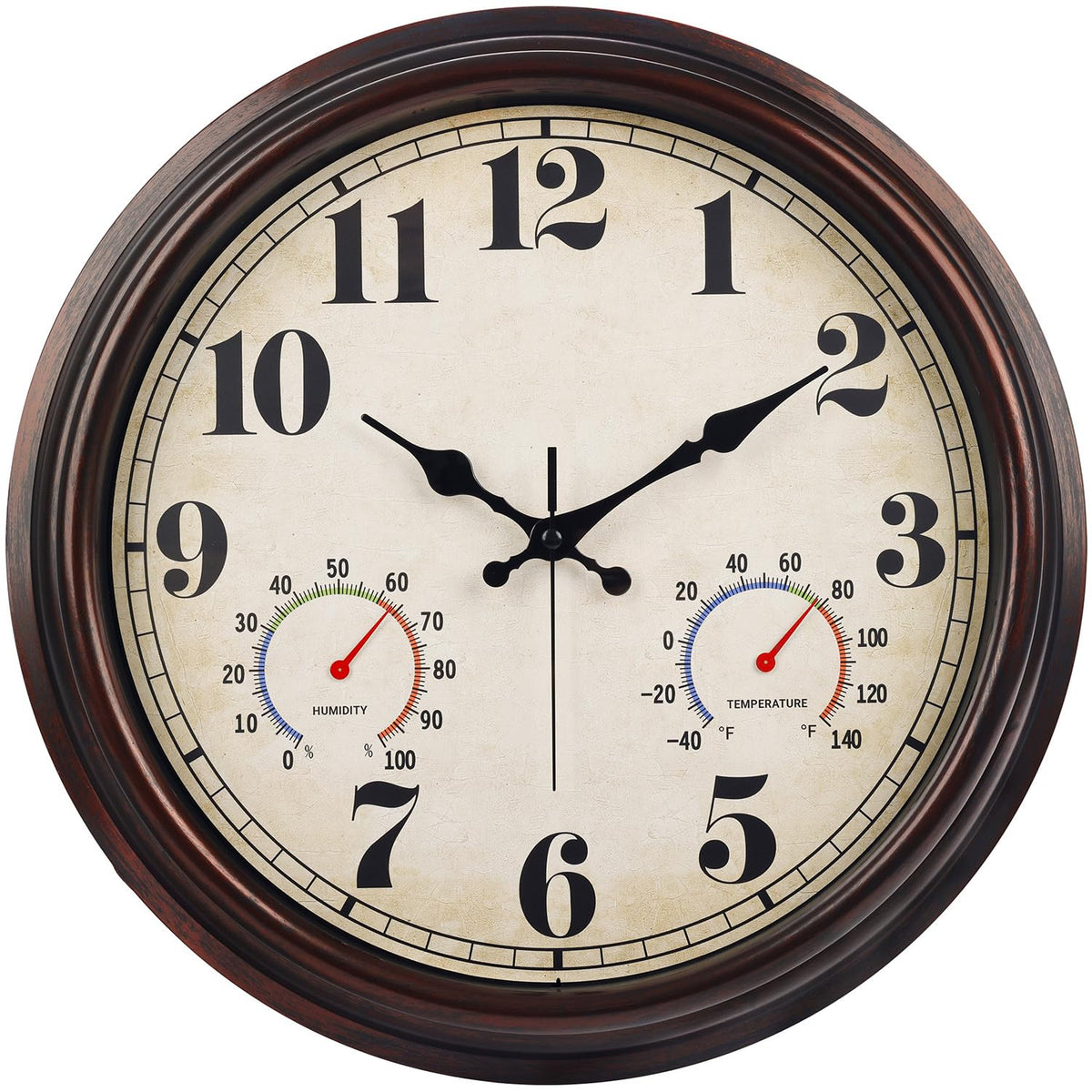 JENLYSTIME 16-inch vintage clock face with large numerals for easy outdoor viewing