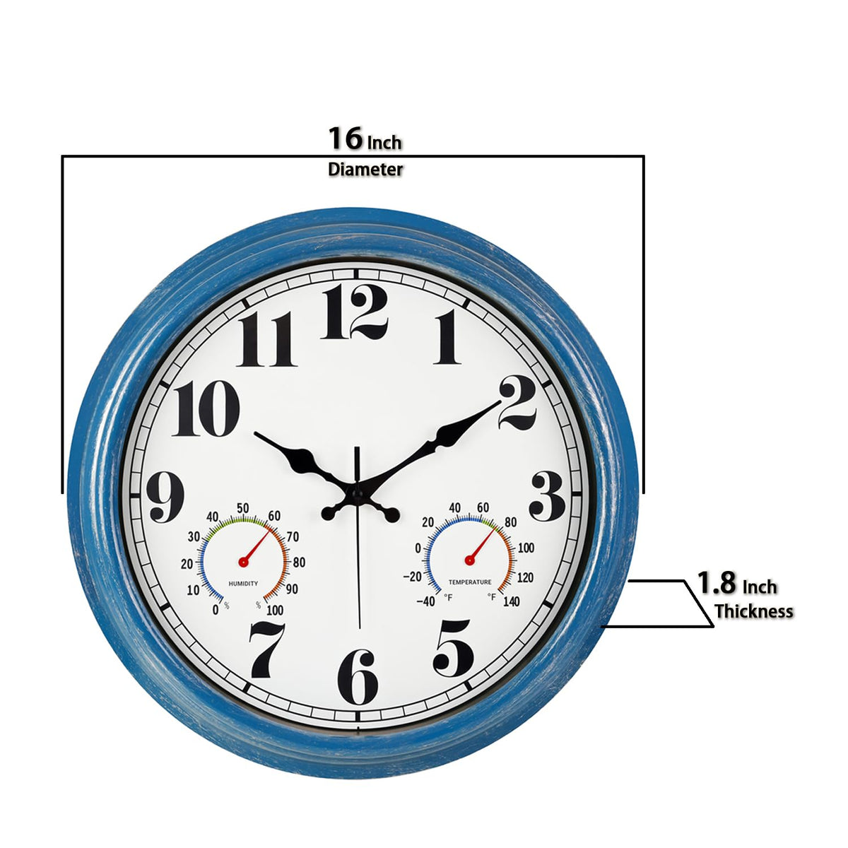 Jenlystime battery-powered clock requiring a standard battery