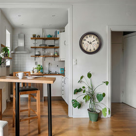 JENLYSTIME clock suitable for indoor and outdoor porch garden use