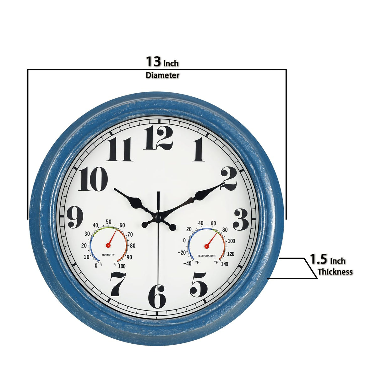 Durable weatherproof JENLYSTIME clock cover protecting outdoor use