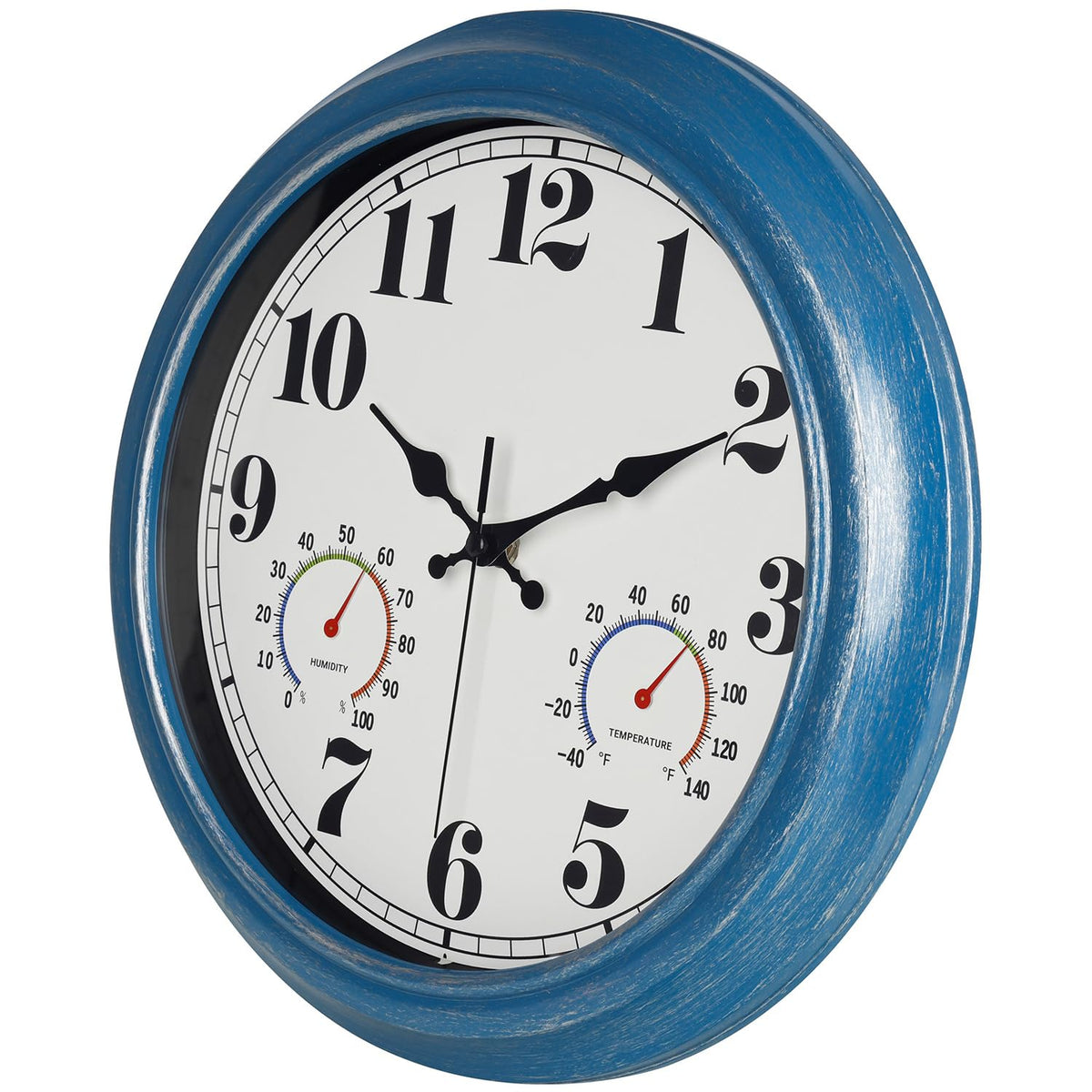 JENLYSTIME clock showing thermometer and hygrometer display for quick readings