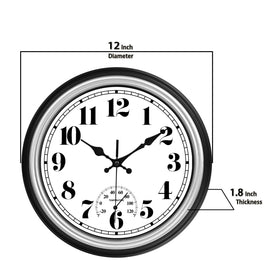 JENLYSTIME clock on a deck near a pool, stylish and functional