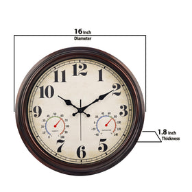 JENLYSTIME poolside clock ideal for shaded outdoor areas