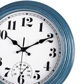 JENLYSTIME silent quartz wall clock close-up showing quiet operation.