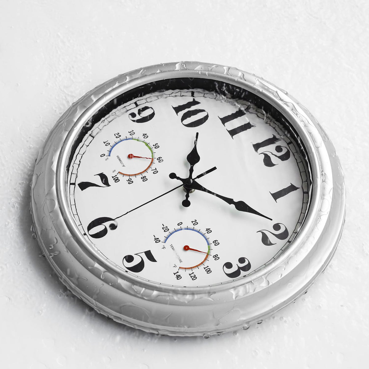 Jenlystime thermometer-hygrometer display shows temperature and humidity at a glance.