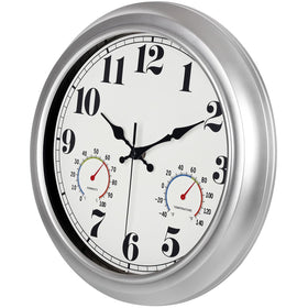 Jenlystime waterproof outdoor clock designed for porches and gardens.