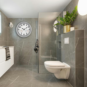 JENLYSTIME waterproof case protects the clock in shaded outdoor areas.