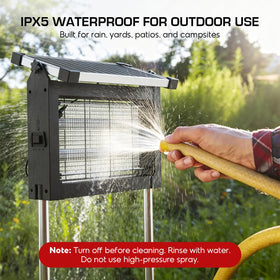 Jepwe Solar Bug Zapper solar panel extension enables flexible positioning