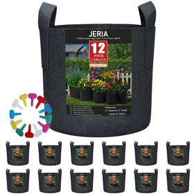 JERIA grow bags showing breathable fabric for healthier roots