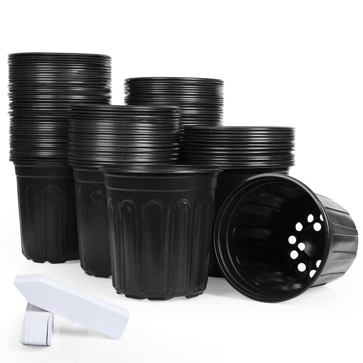 JERIA 1-gallon nursery pots set ideal for seed starting and transplanting.