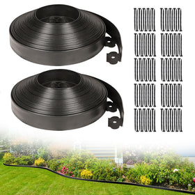 JERIA 2-inch garden edging border roll for clean lawn edges and quick setup.