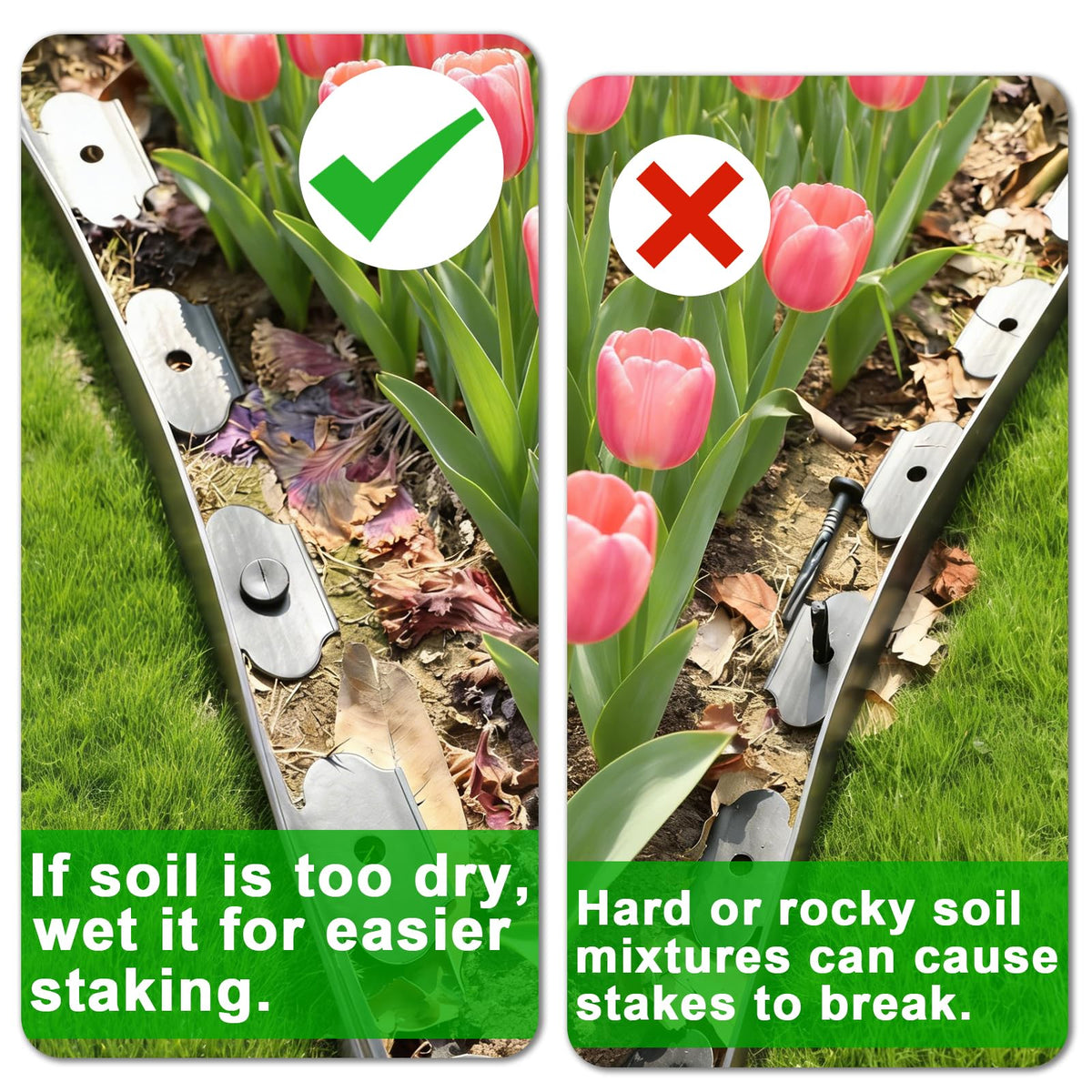 JERIA 4-inch border lines along the lawn offer crisp, clean edges.