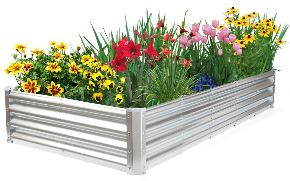 JERIA raised bed assembly enables quick, easy setup for small-space gardens.