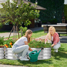 JERIA durable galvanized metal resists rust in sun and rain.