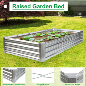 JERIA galvanized metal construction resists rust for outdoor longevity.