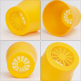 JERIA lightweight thickened resin pots ideal for balcony gardening and frequent handling.