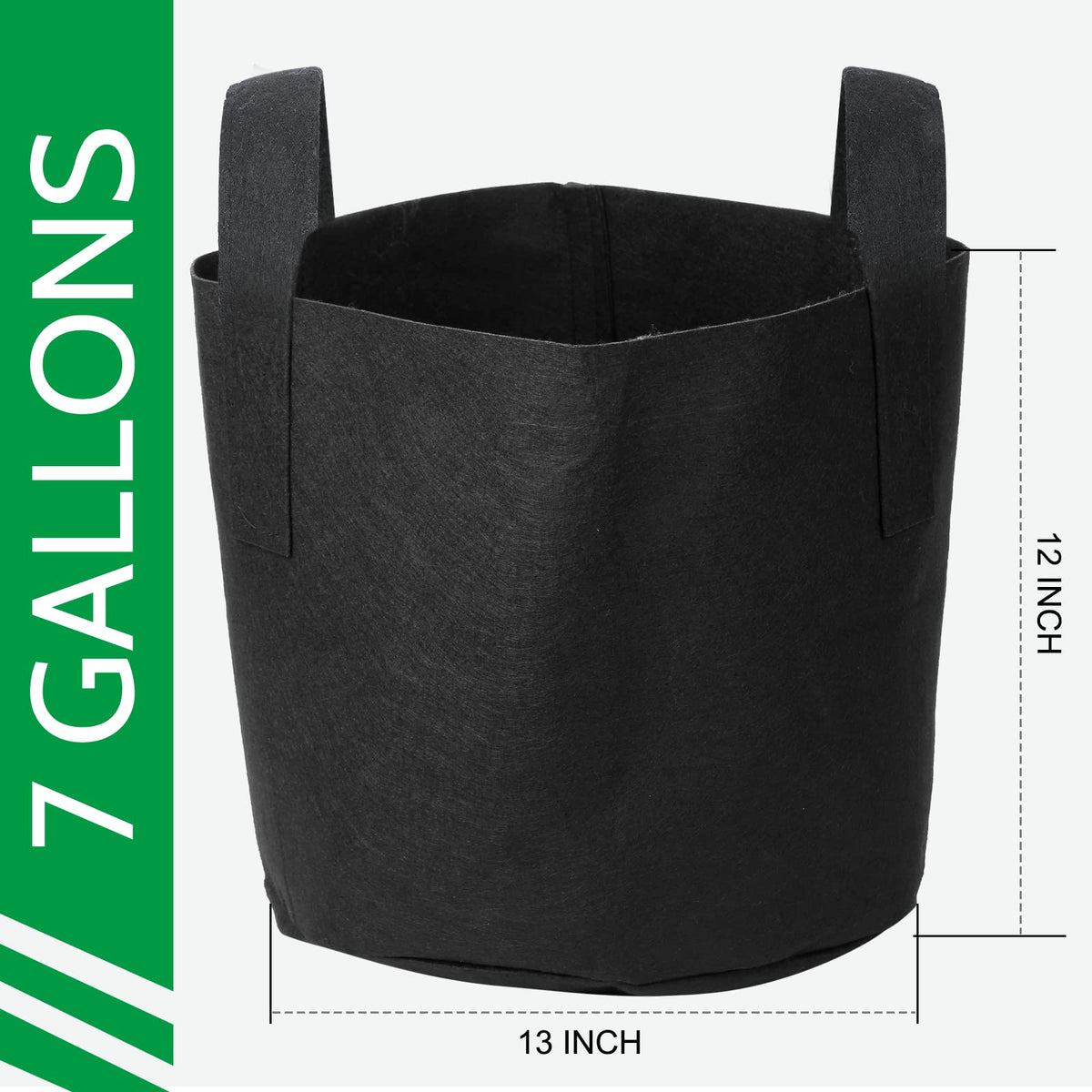 JERIA breathable nonwoven grow bags with sturdy handles for balcony gardening