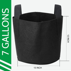 JERIA breathable nonwoven grow bags with sturdy handles for balcony gardening
