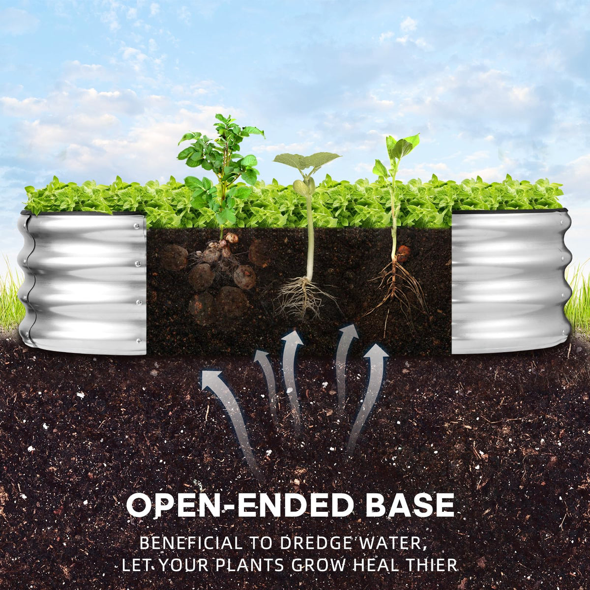 JERIA open-base drainage design supports healthy root watering and drainage.
