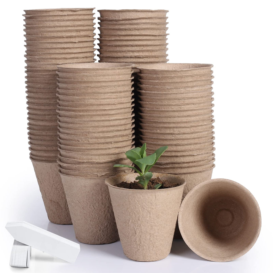 JERIA peat pot 3.15 inch for seedlings promotes healthy roots.