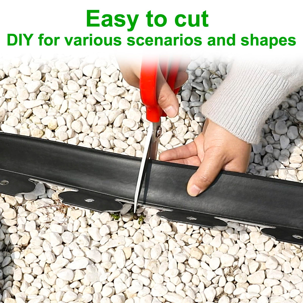 JERIA plastic garden border flexible for custom shapes and layouts
