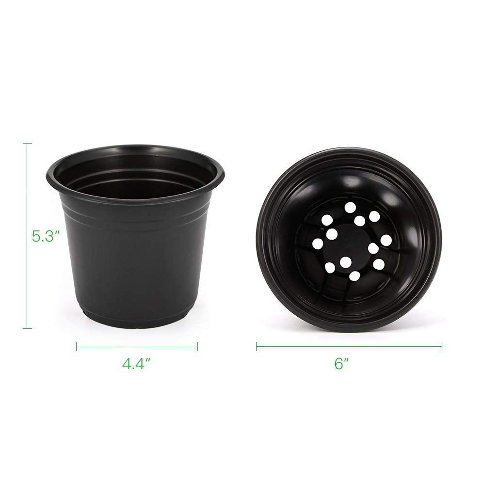 JERIA raised-rim nursery pot for easy grip and stacking