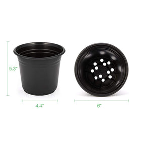 JERIA raised-rim nursery pot for easy grip and stacking