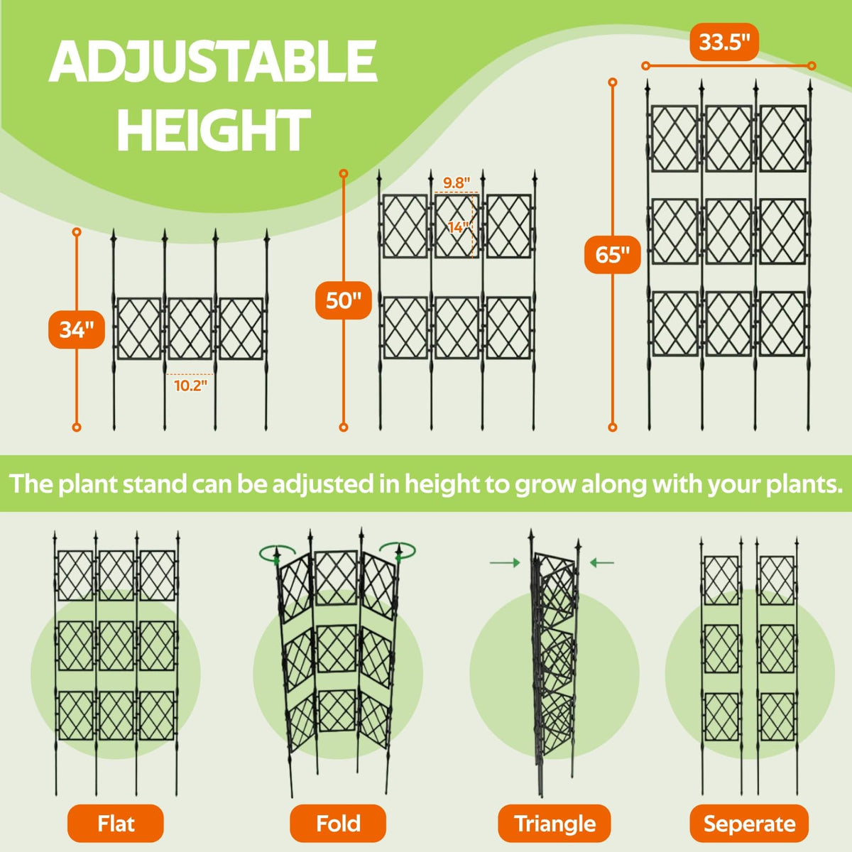 Adjustable grid panels let you shape a vertical garden with ease