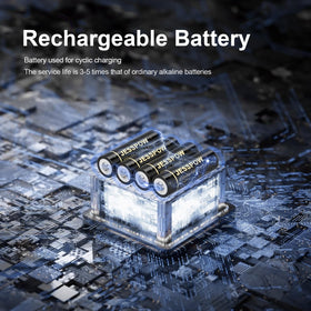 JESSPOW 14430 battery capacity 450mAh, extended run for solar lights and gadgets