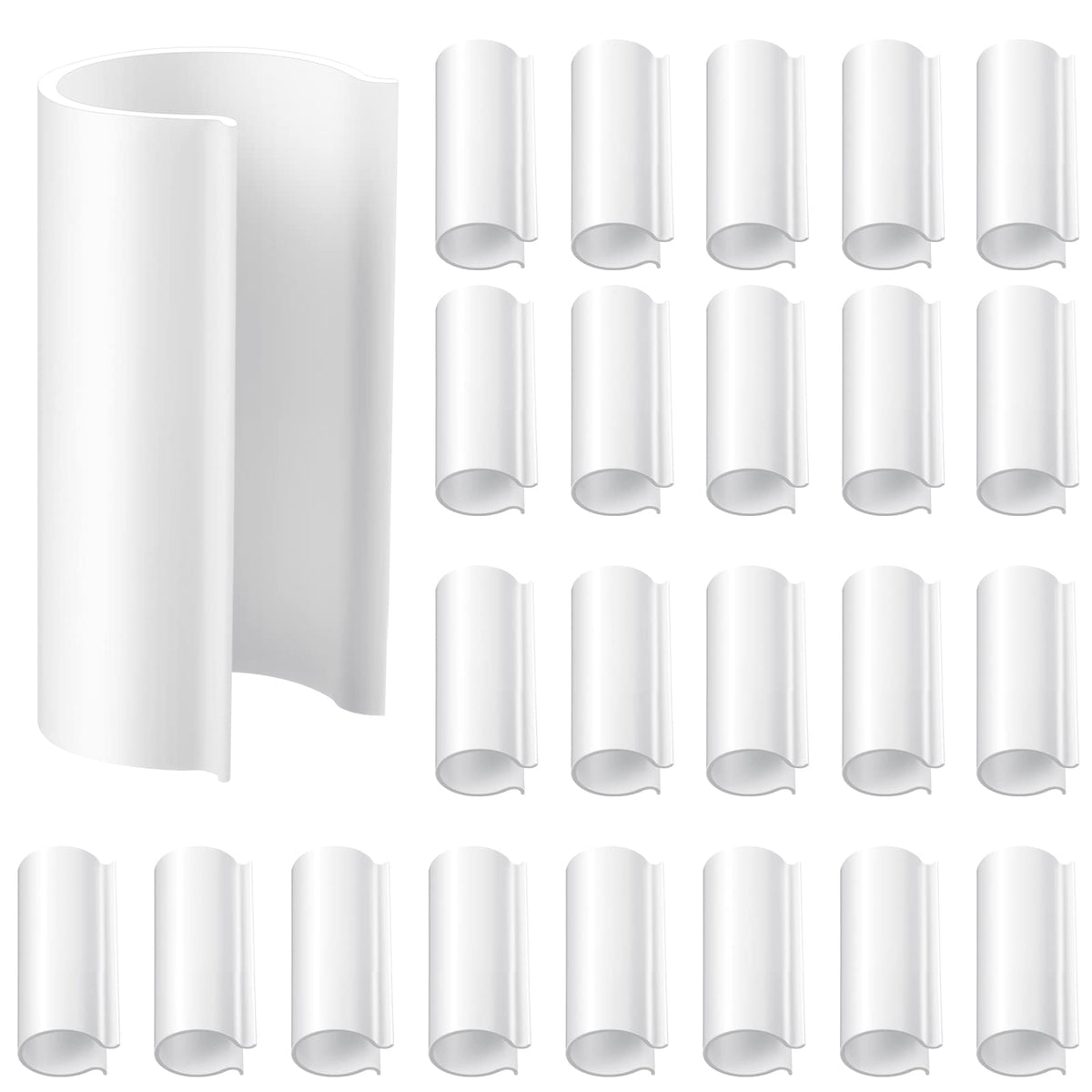 Jetec PVC pipe clips secure 1-inch tubes for greenhouse setups
