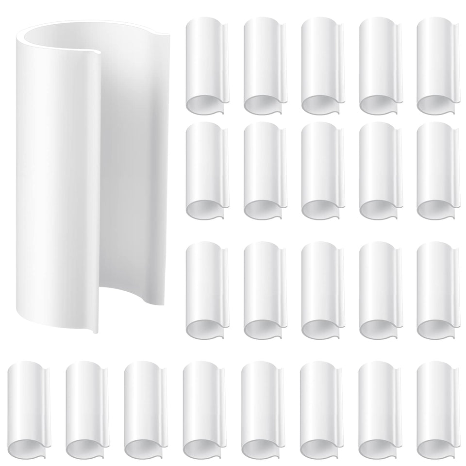 Jetec PVC pipe clips secure 1-inch tubes for greenhouse setups