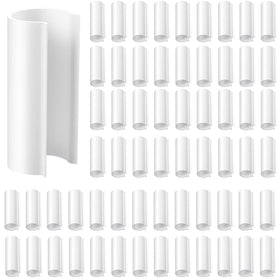 Jetec 64-piece PVC clips secure greenhouse tubing with a rust-free, durable grip.