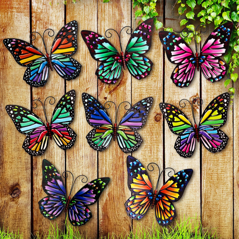 Jetec butterfly wall decor collection 1 brightens outdoor fence with durable iron