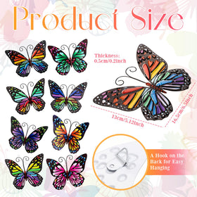 Jetec butterfly wall decor collection 2 showcases vivid colors for garden ambience