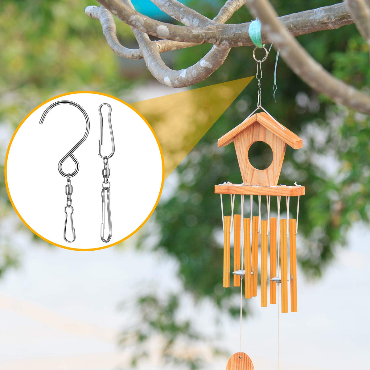 Jetec dual hanger hook 3.14 inches supports versatile decorations