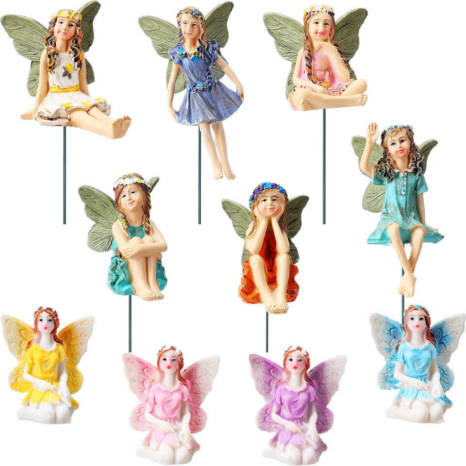 Jetec garden fairy figurine for outdoor decor, adds whimsy to your yard.
