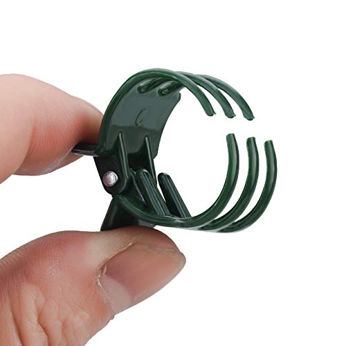 Jetec green stakes blend with foliage for discreet plant support.