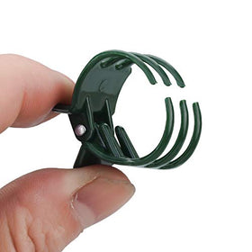 Jetec green stakes blend with foliage for discreet plant support.